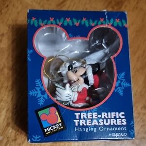 Vintage Enesco Mickey Unlimited Tree-Rific Treasures Hanging Ornament